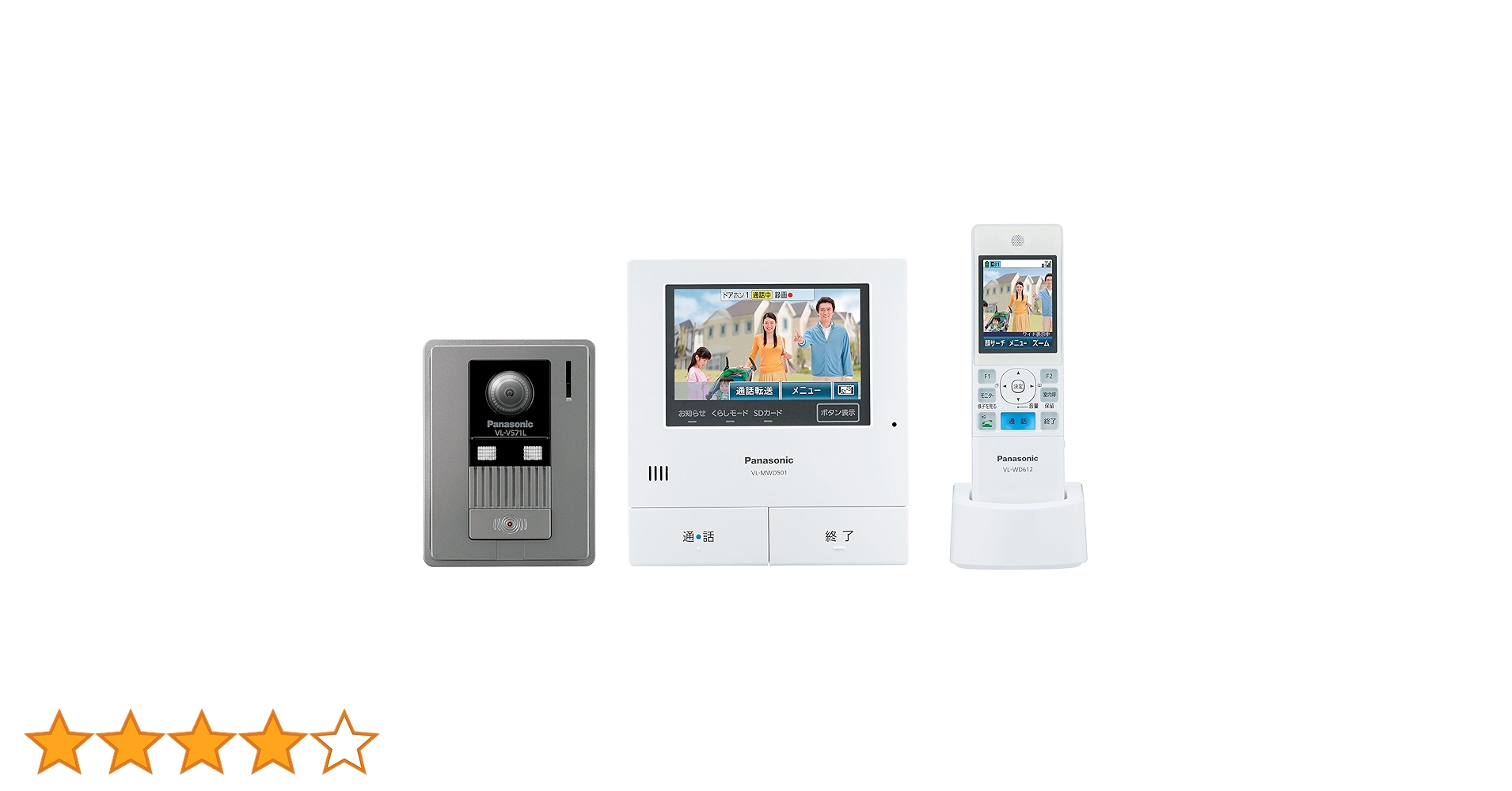Panasonic - 【カメリオ】テレビドアホン VL-SWD501KL Amazon.co.jp: Panasonic 家じゅうどこでもドアホン ワイヤレス